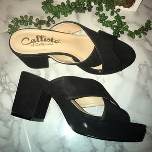 Callisto Black Platform Slides